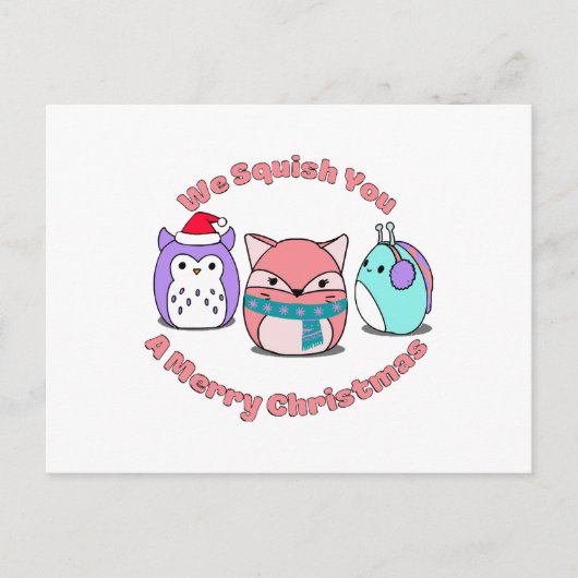 We kwadratten je een prettige kerst briefkaart (Voorkant)