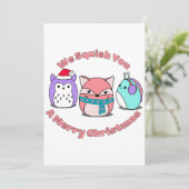 We kwadratten je een prettige kerst kaart (Staand voorkant)