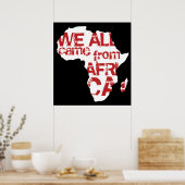WE KWAM ALLEMAAL UIT AFRIKA 2 POSTER (Keuken)