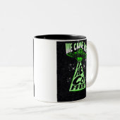 We kwamen naar de koffie tweekleurige koffiemok (Voorkant rechts)