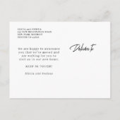 We kwamen op bezoek bij de moderne foto aankondigingskaart (Achterkant)