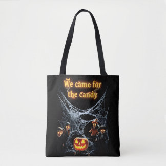 We kwamen voor de snoep tote bag
