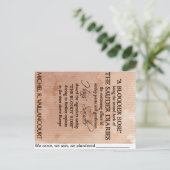 "We kwamen, we zagen, we plunderden" Briefkaart (Staand voorkant)