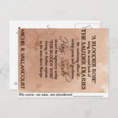 "We kwamen, we zagen, we plunderden" Briefkaart (Voorkant / Achterkant)