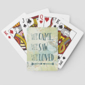 We kwamen, zagen, we hielden van citaat en kaart (Achterkant)