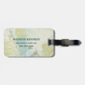 We kwamen, zagen, we hielden van citaat en kaart bagagelabel (Achterkant horizontaal)