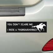 We lachen in het gezicht van gevaar... bumpersticker (Op auto)