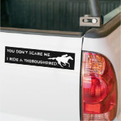 We lachen in het gezicht van gevaar... bumpersticker (Op Truck)