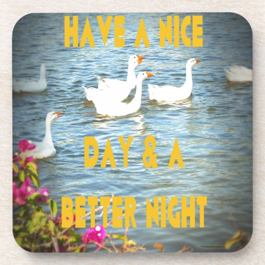 We laten onze klanten altijd tevreden en gelukkig  bier onderzetter (Voorkant)