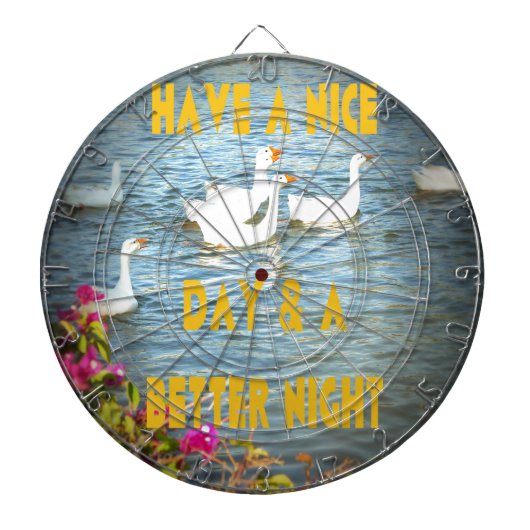 We laten onze klanten altijd tevreden en gelukkig  dartbord (Voorkant)