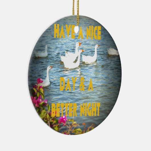 We laten onze klanten altijd tevreden en gelukkig  keramisch ornament (Rechts)