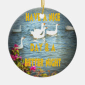 We laten onze klanten altijd tevreden en gelukkig  keramisch ornament (Voorkant)