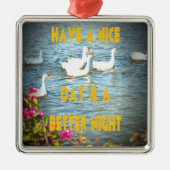 We laten onze klanten altijd tevreden en gelukkig metalen ornament (Voorkant)