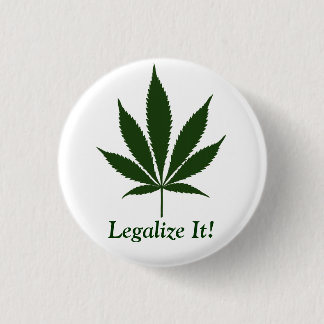 We legaliseren het! Knoop Ronde Button 3,2 Cm