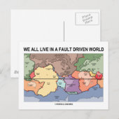 We leven allemaal in een door fouten gestuurde wer briefkaart (Voorkant / Achterkant)