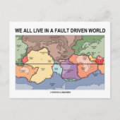 We leven allemaal in een door fouten gestuurde wer briefkaart (Voorkant)