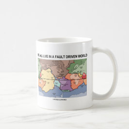 We leven allemaal in een wereld die door fouten wo koffiemok