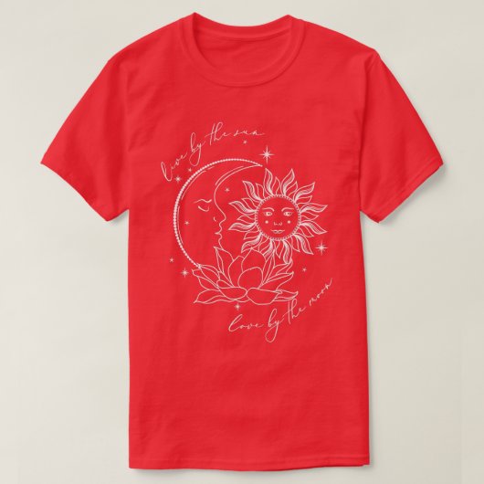 We leven bij de Zonliefde door de Mon Spirituality T-shirt (Design voorkant)