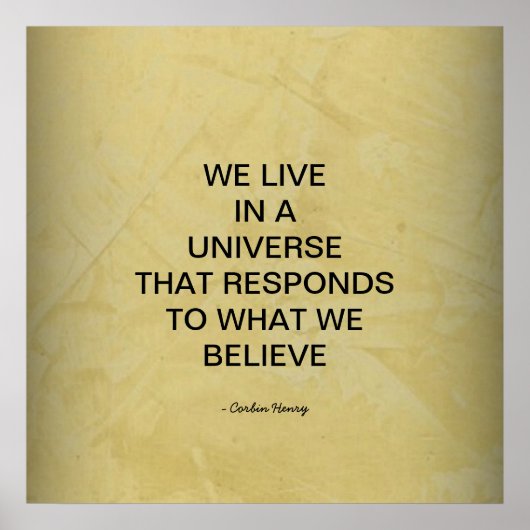 We Leven In Een Universum Poster (Voorkant)