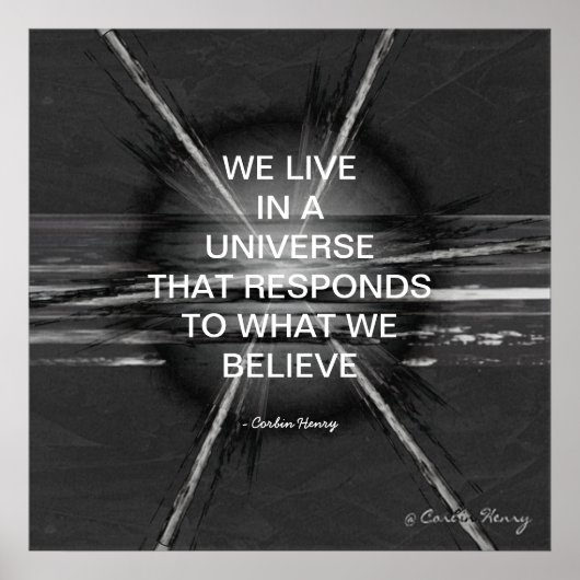 We Leven In Een Universum Poster (Voorkant)