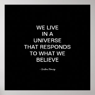 We Leven In Een Universum Poster