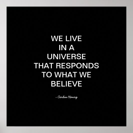 We Leven In Een Universum Poster (Voorkant)