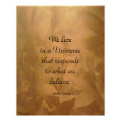 We leven in een universum prijsopgave - koper perfect poster (Voorkant)