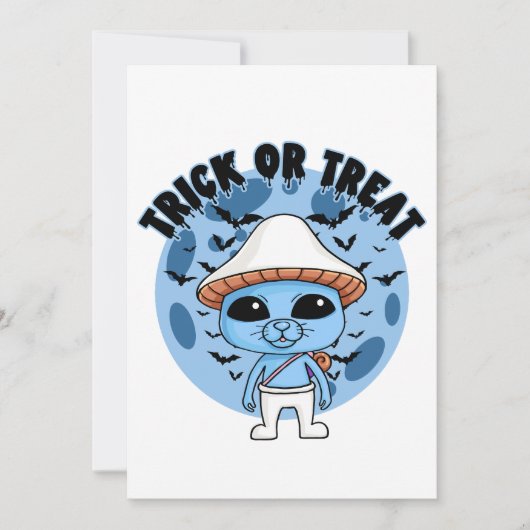 We leven We houden van Blue Cat Tiktok Meme Kaart (Voorkant)