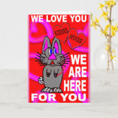 We Liefhebben Jou We Zijn Hier Voor Jou Kaart (Gele Bloem)