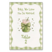 We Liefhebben Jou Zo Matcha Bow Groen Gingham Kaart (Voorkant)