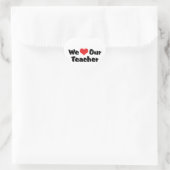 We Liefhebben Onze Leraar - Hart Vorm Sticker (Tas)