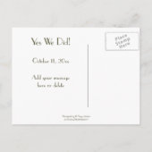 We liepen in de bergen ; Muir-Mtns genaamd Aankondigingskaart (Achterkant)