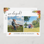 We liepen multi foto aankondiging herfst ansichtka (Voorkant / Achterkant)