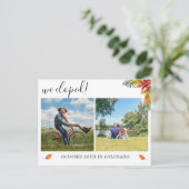 We liepen uit met een multi-foto aankondiging herf (Staand voorkant)