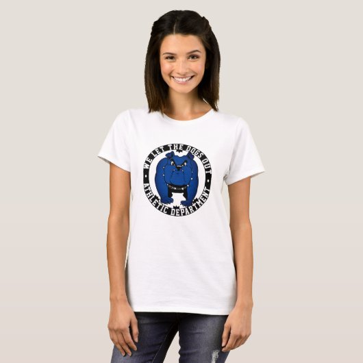 We lieten de honden uit school atleet Bulldog masc T-shirt (Voorkant volledig)