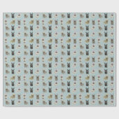 We like to feest! Franse, bulldog Cadeaupapier (Vlak)