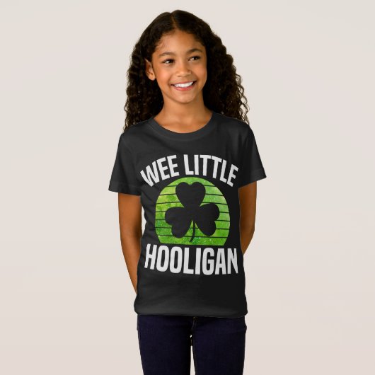We Little Hooligan Boy Kinder St Patricks Day Iris T-shirt (Voorkant volledig)