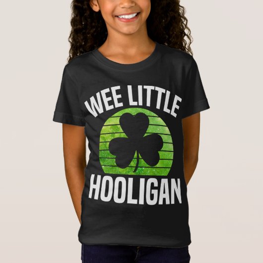 We Little Hooligan Boy Kinder St Patricks Day Iris T-shirt (Voorkant)