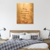 We Live In A Universe Citaat - Koper Canvas Afdruk (Insitu (Slaapkamer))