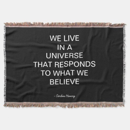 We Live In A Universe Deken (Voorkant)