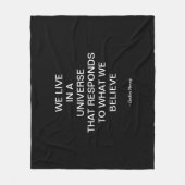 We Live In A Universe Fleece Deken (Voorkant)