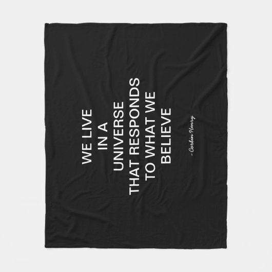 We Live In A Universe Fleece Deken (Voorkant)