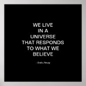 We Live In A Universe Poster (Voorkant)