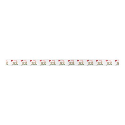 We lokken pooiles van Tony Fernandes Satijnen Lint (Voorkant)