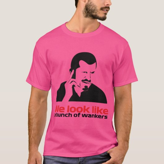 We look like a bunch of wankers Guenther Steiner F T-shirt (Voorkant)