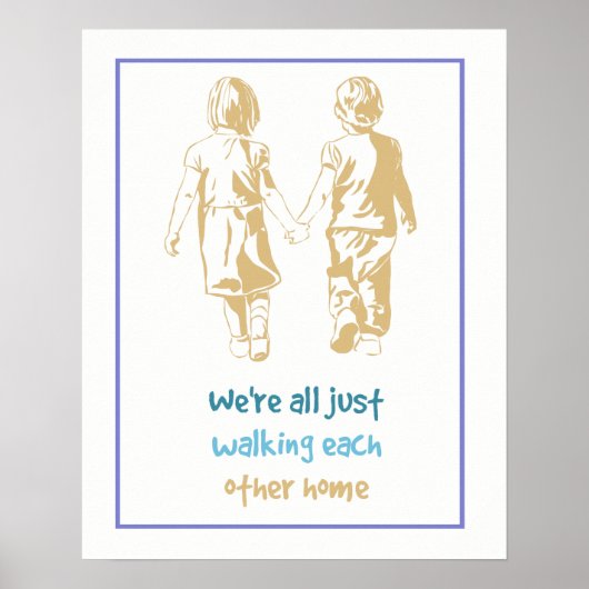 We lopen allemaal gewoon naar elkaar. poster (Voorkant)