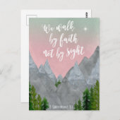 we lopen door geloof en niet door briefkaart van h (Voorkant / Achterkant)