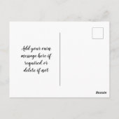 we lopen door geloof en niet door briefkaart van h (Achterkant)