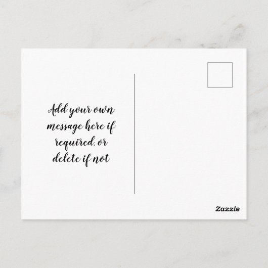 we lopen door geloof en niet door briefkaart van h (Achterkant)