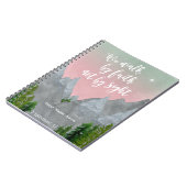 we lopen door geloof en niet door notitieboek van  (Linkerzijde)